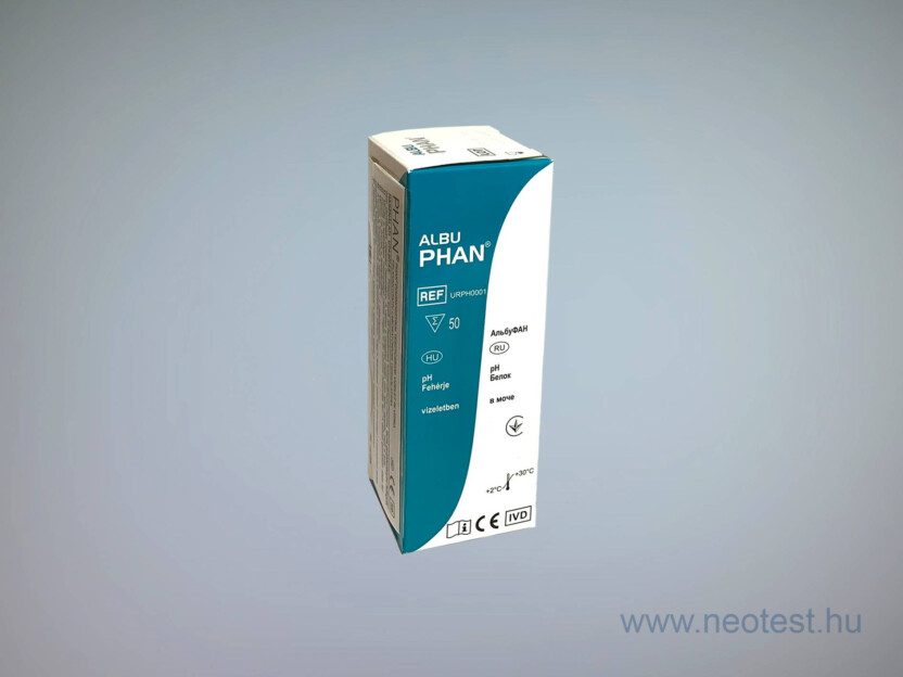 AlbuPhan 2 komponensű vizelettesztcsík (50x)
