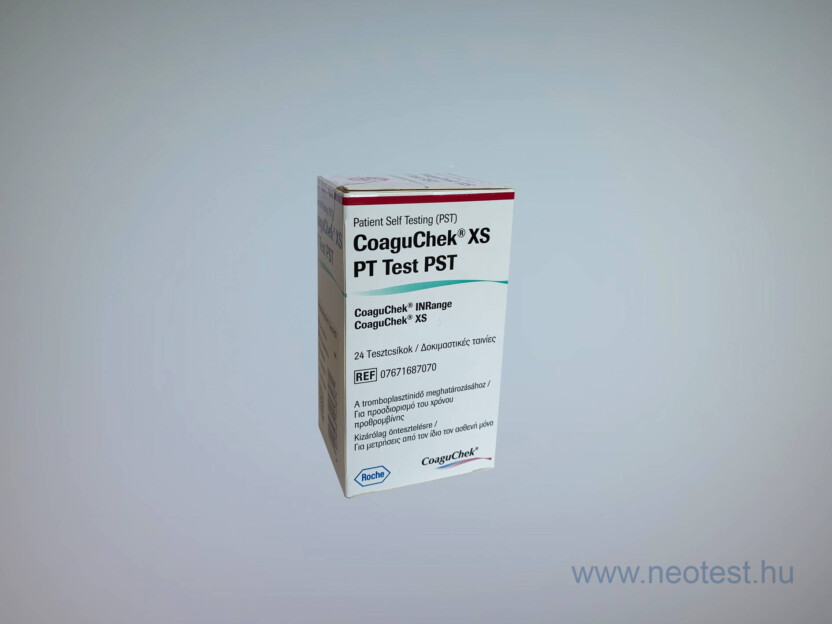 CoaguChek XS PT PST tesztcsík (24 tesztcsík/doboz)