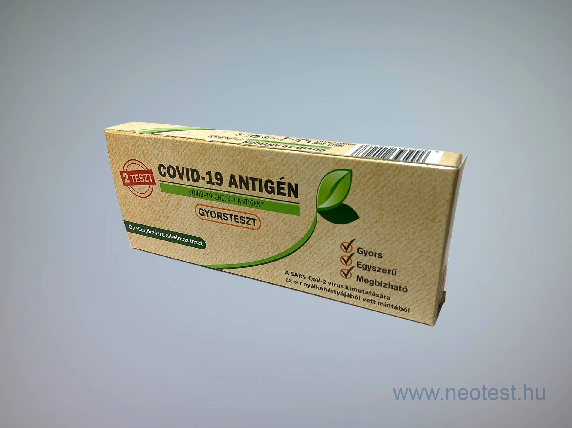 Covid-19 Antigén gyorsteszt önellenőrzésre (2x)