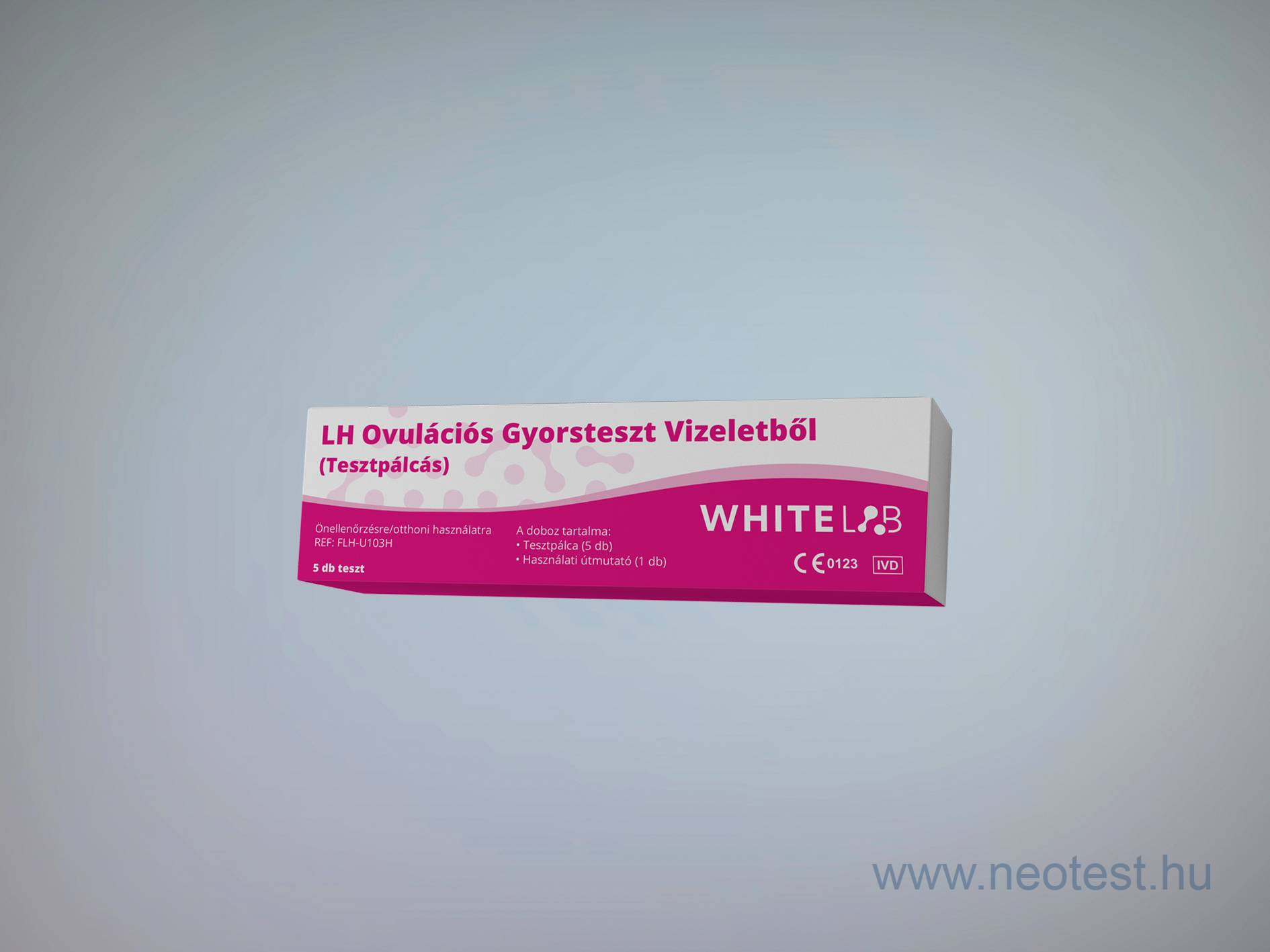LH Ovulációs gyorsteszt vizeletből önellenőrzésre (5x) WhiteLAB